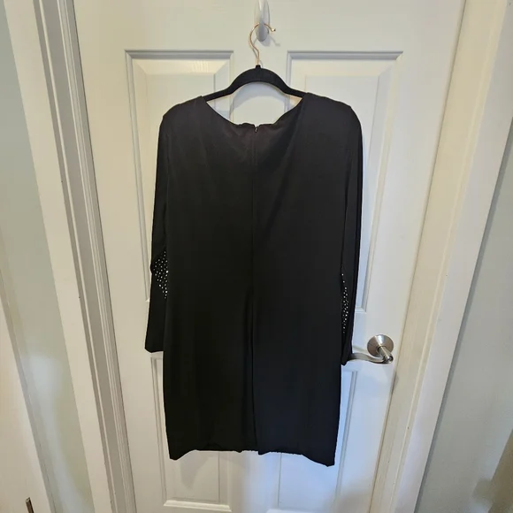 Calvin Klein Black dress with sequin front - Picture 4 of 5